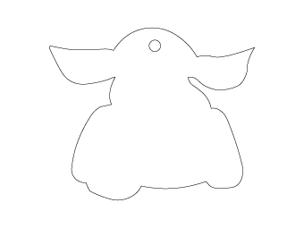 Car air freshener company logo shape customized, dimensions: H: 81.018mm, L: 68.0mm.