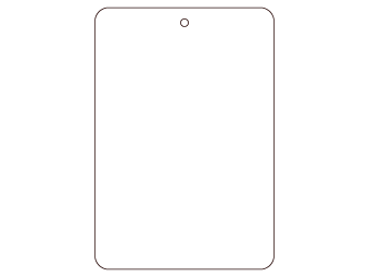 Car air freshener rectangular shape customized, dimensions: H: 58.0mm, L: 85.0mm.