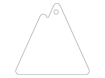 Car air freshener mixed shape customized, dimensions: H: 84.04mm, L: 81.997mm.